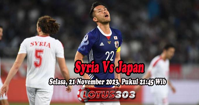 Prediksi Bola Syria Vs Japan 21 November 2023